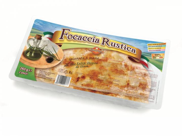Focaccia Rustica 260g - Prodotto Europizza