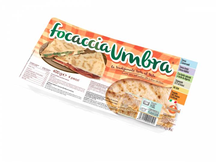 Focaccia Umbra 400g - Prodotto Europizza