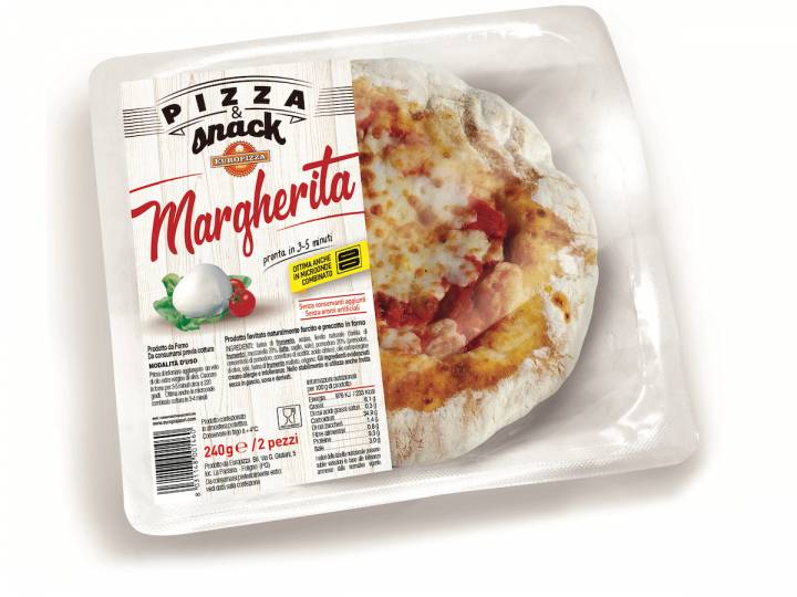 Pizza Snack Margherita 240g - Prodotto Europizza